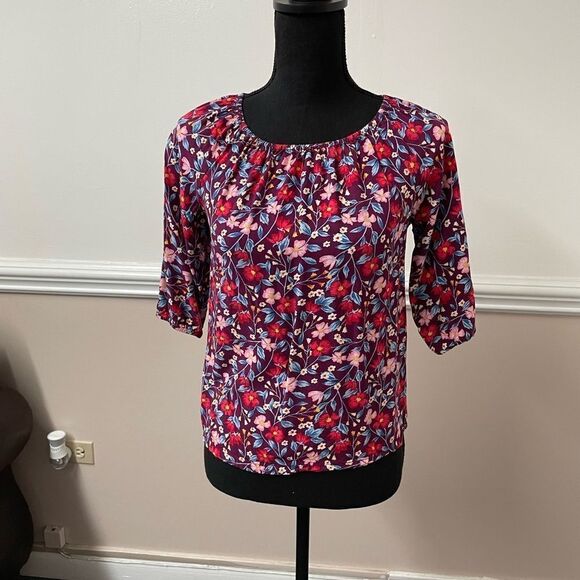 Old Navy Floral Blouse - Picture 1 of 3